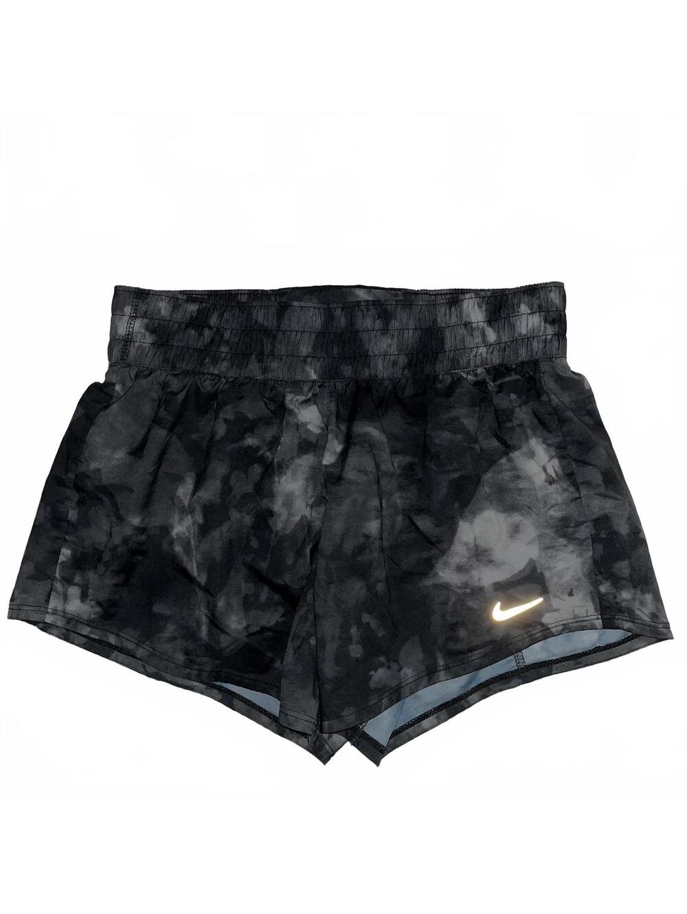 Nike Dri-FIT Black Tie Dye Running Shorts Women’s Size Small